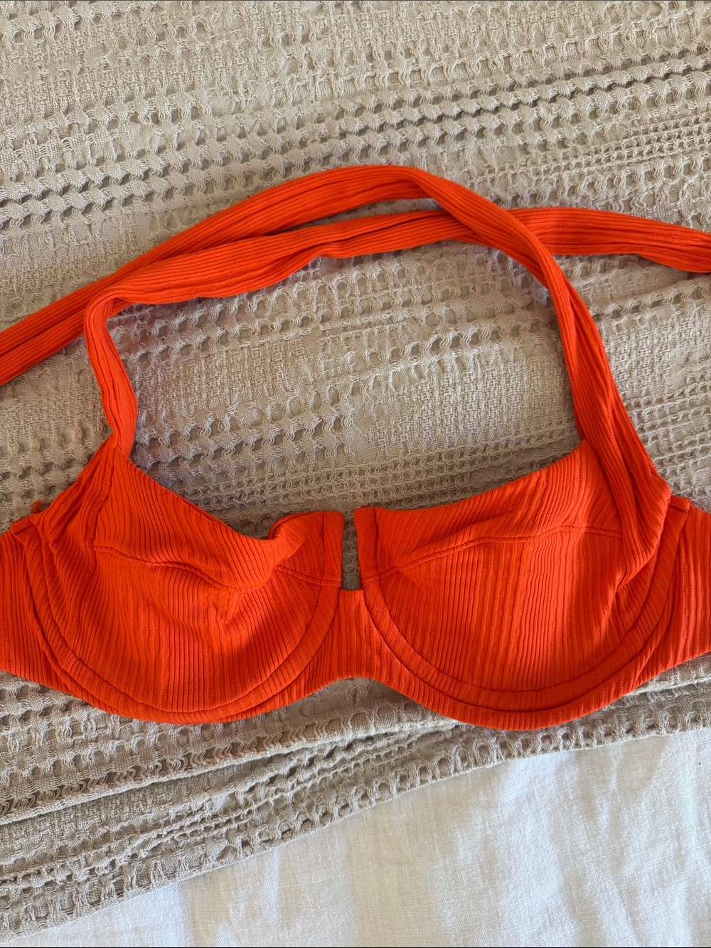 l*space Orange Ribbed Underwire Bikini Set - Picture 8 of 8